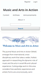 Mobile Screenshot of musicandartsinaction.net